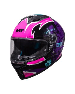 Κράνος MT Stinger 2 Tagger B8 μαύρο/μωβ gloss