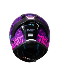 Κράνος MT Stinger 2 Tagger B8 μαύρο/μωβ gloss