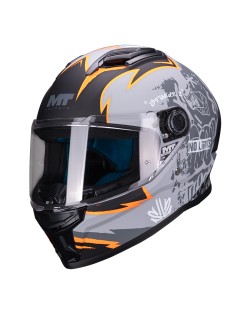 Κράνος MT Stinger 2 Tagger C1 μαύρο/γκρι ματ