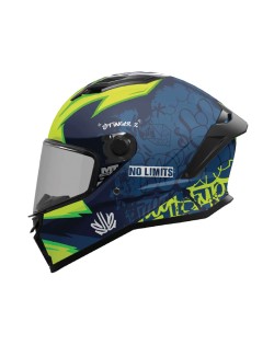 Κράνος MT Stinger 2 Tagger C3 μπλε/fluo matt