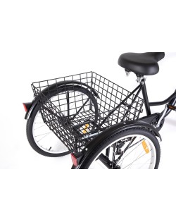 Orient Cargo 3-wheel Rear Basket 24″ 6sp. Μαύρο