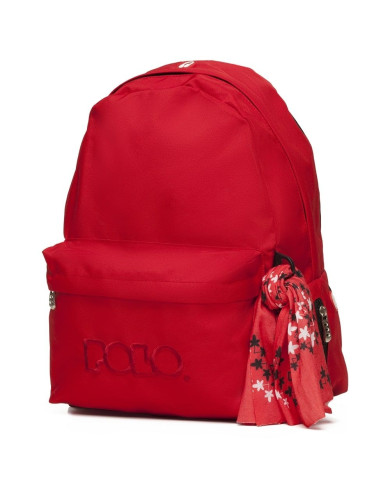 Τσάντα Polo Backpack with Scarf Κόκκινη 2020